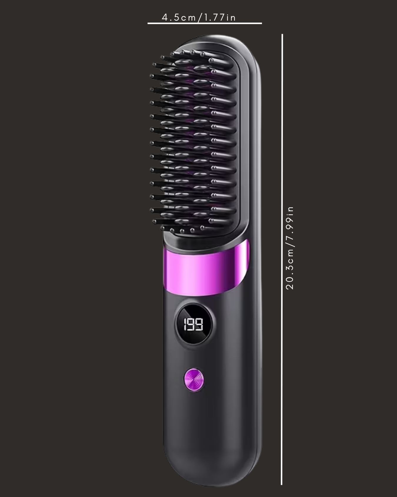 Cordless Hair Straightener Brush